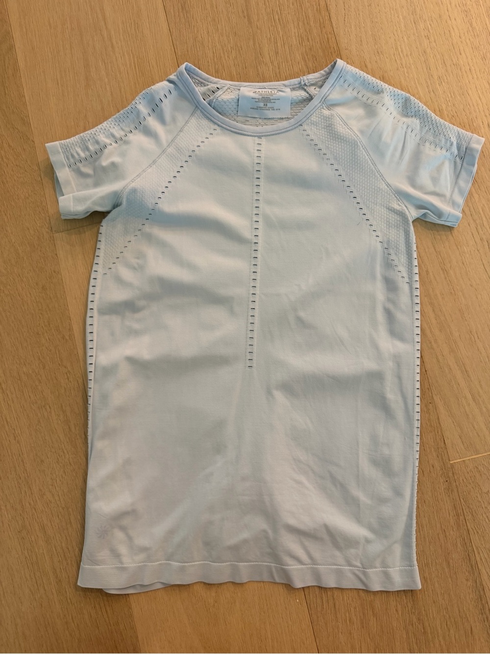 Athleta Kids Pale Blue Short Sleeve Performance Tee